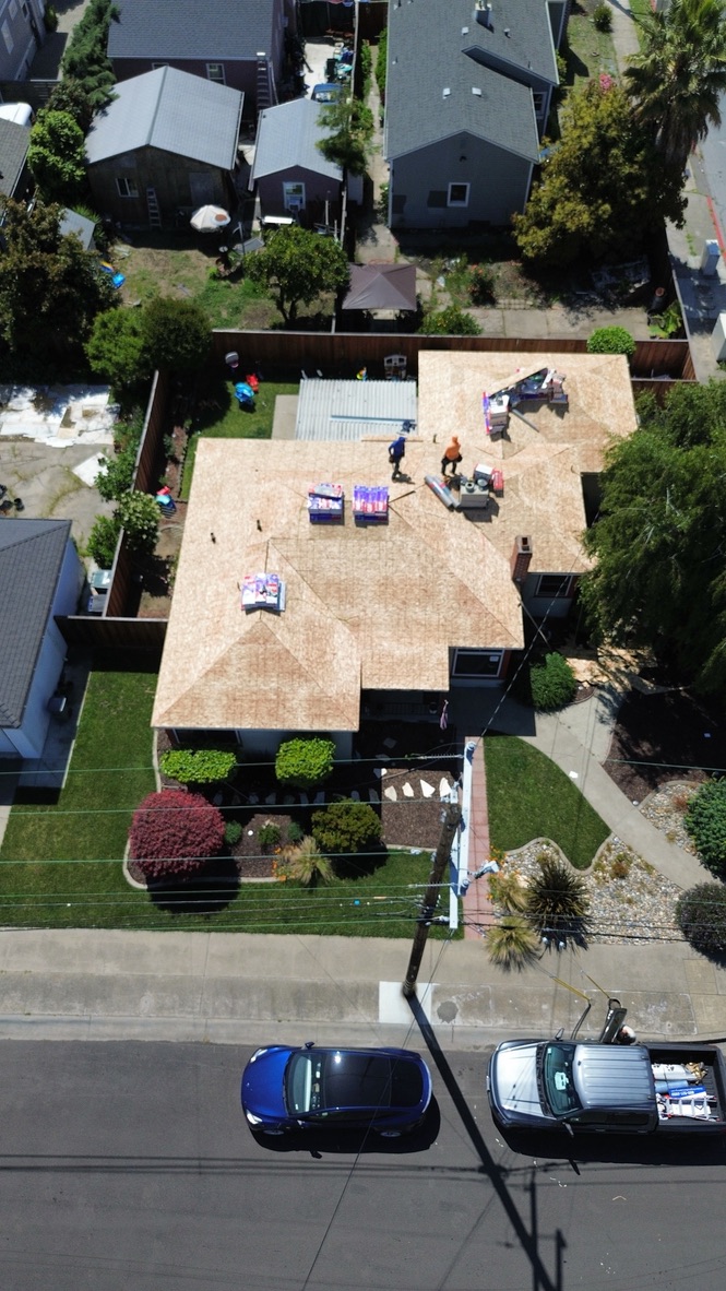 Completed roofing project by Golden Heights Roofing in the San Francisco Bay Area
