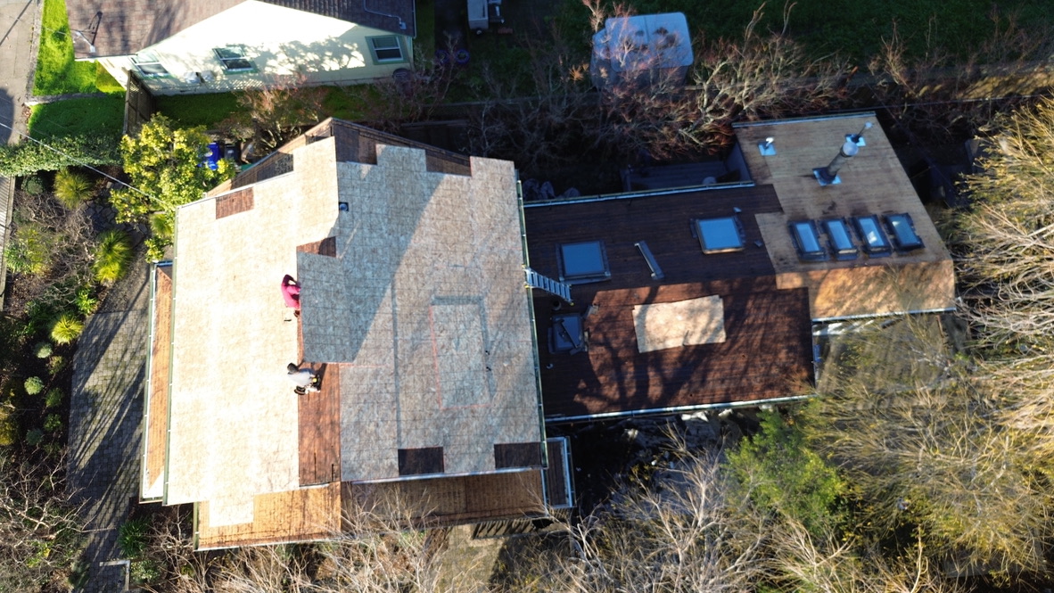 Structural roof decking and framing inspection for new construction