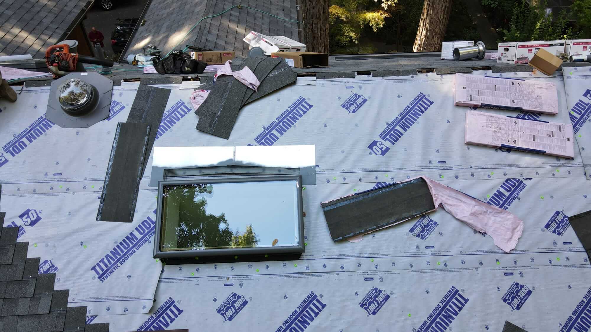 Roofing replacement by Golden Heights Roofing